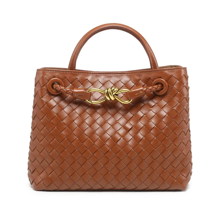 IRIS – Vegan Leather Woven Handbag