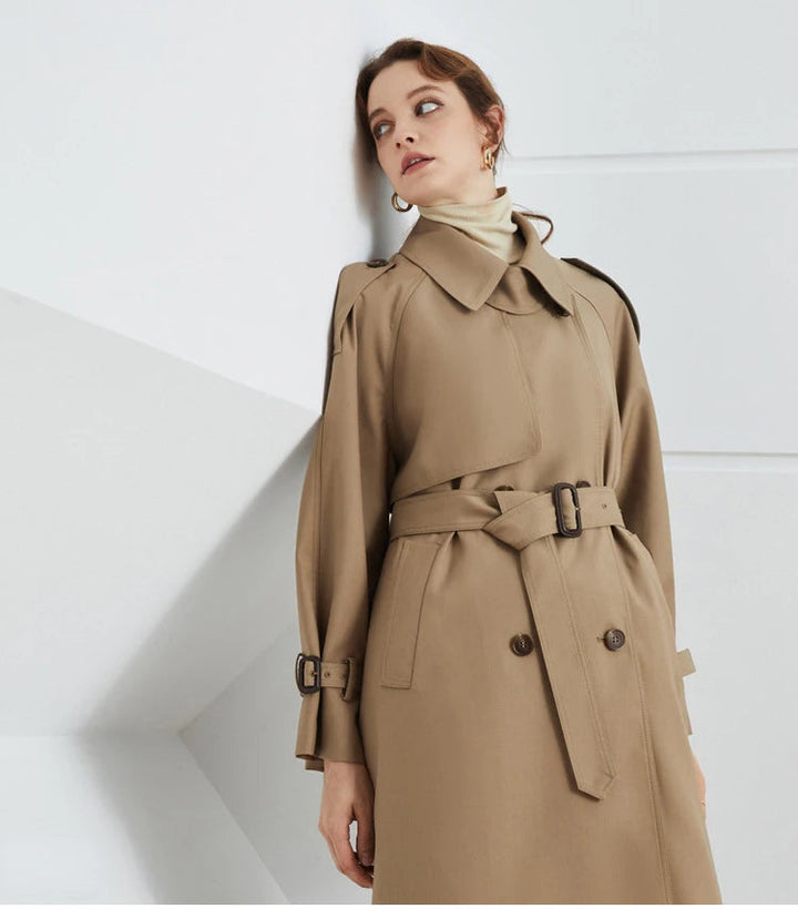 HANNAH – Classic Belted Trench Coat