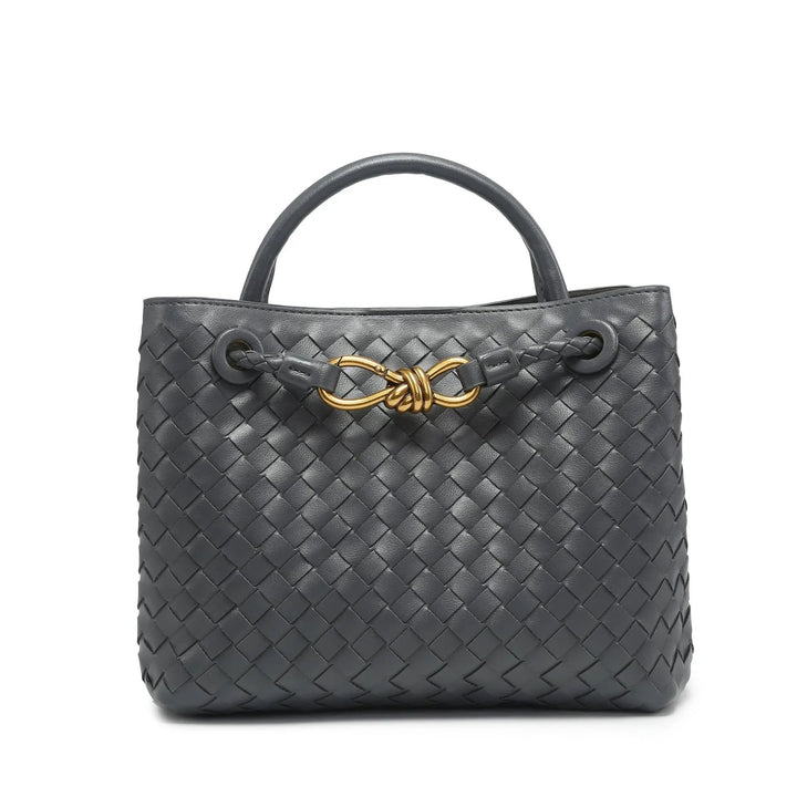 IRIS – Vegan Leather Woven Handbag