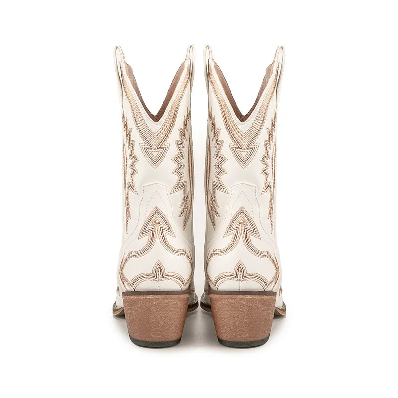 HAYL - Women's Classic Leather Cowboy Boots