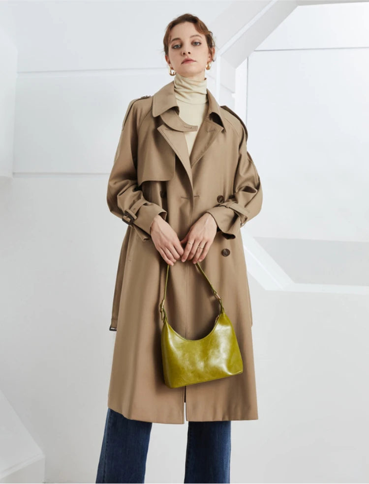 HANNAH – Classic Belted Trench Coat