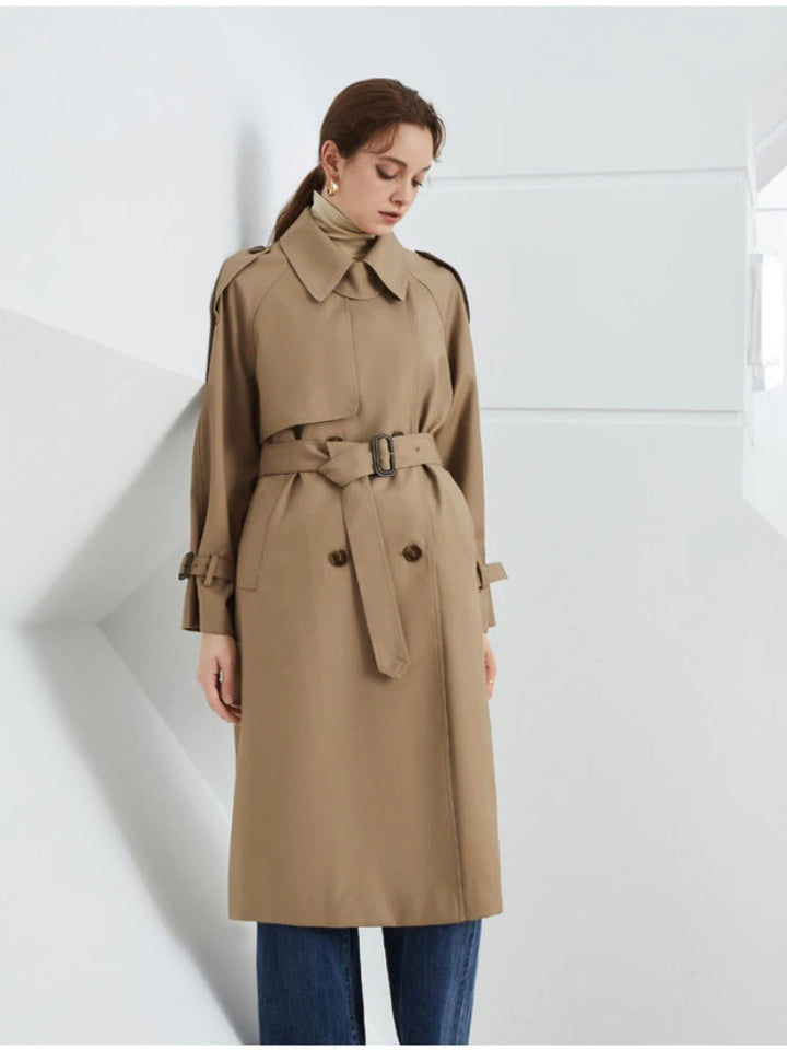 HANNAH – Classic Belted Trench Coat