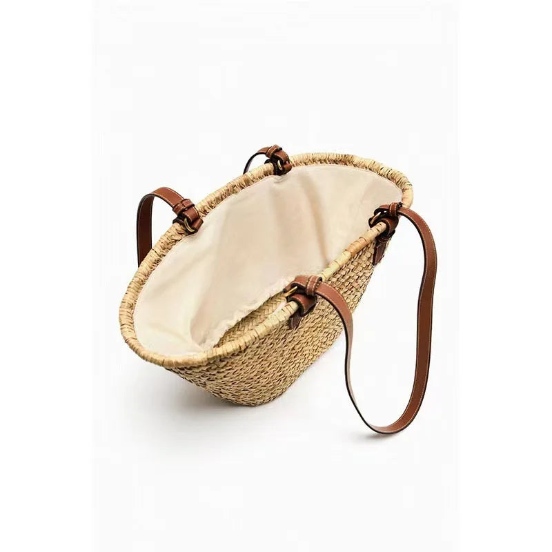 ARIA – Classic Straw Beach Tote