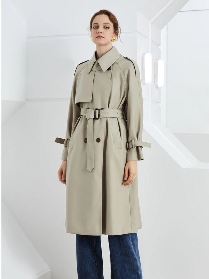 HANNAH – Classic Belted Trench Coat