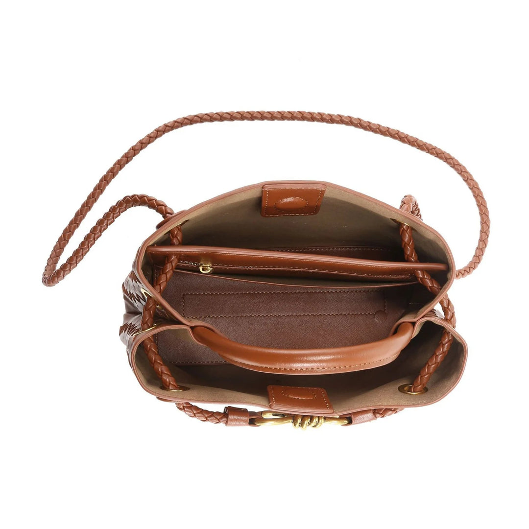 IRIS – Vegan Leather Woven Handbag