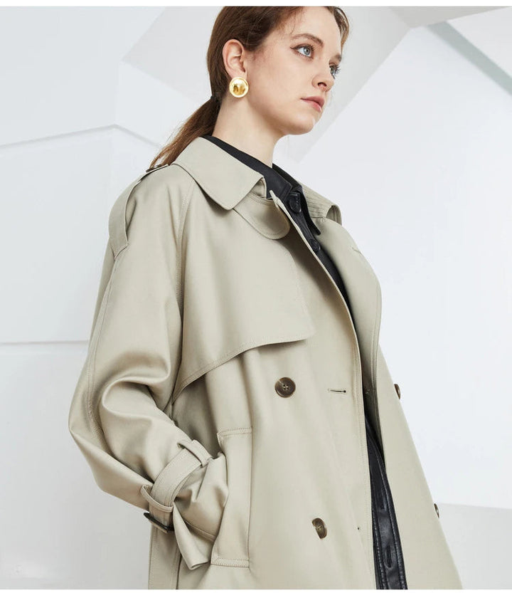 HANNAH – Classic Belted Trench Coat