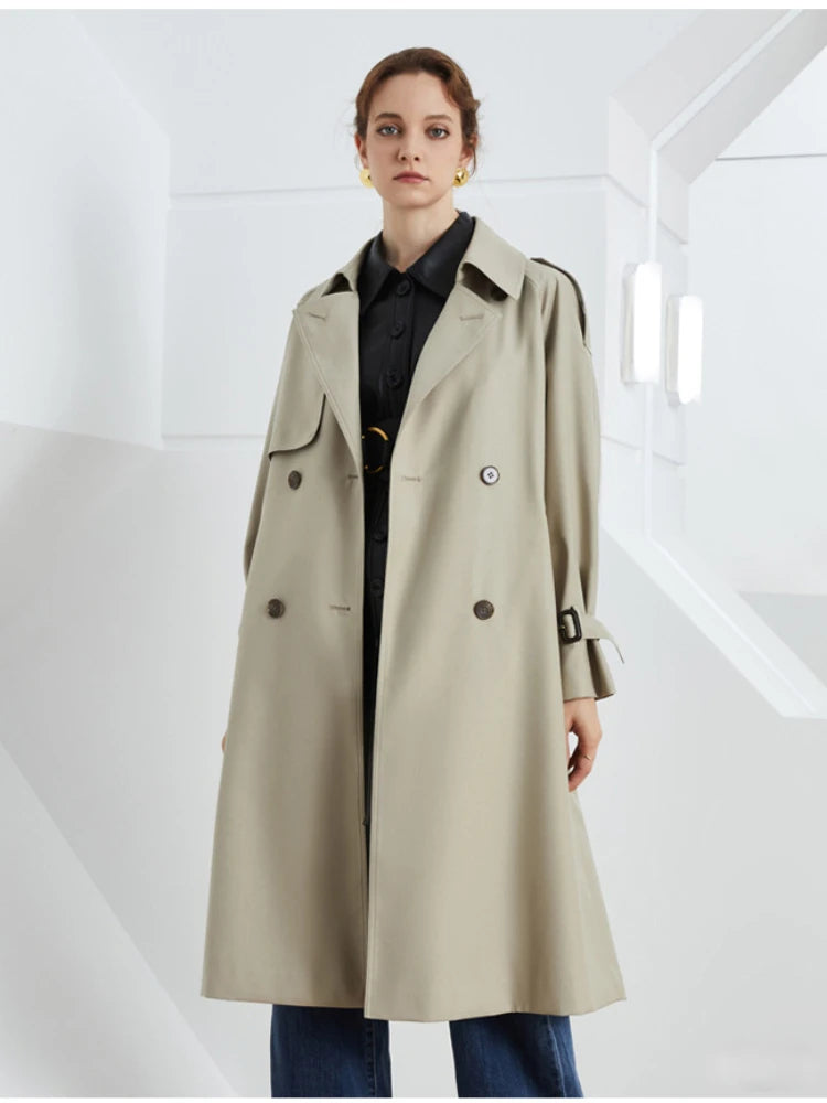 HANNAH – Classic Belted Trench Coat