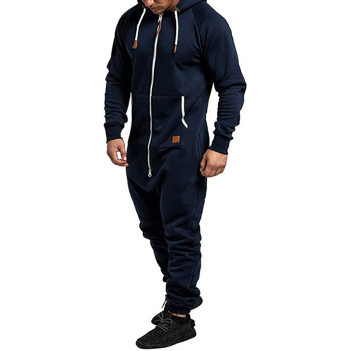 DERICK  - Men’s Zip-Up Hooded Jumpsuit