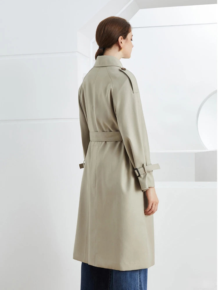 HANNAH – Classic Belted Trench Coat