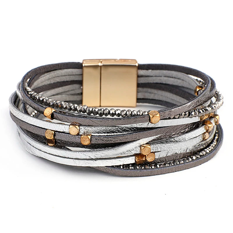 DORA - Multi-Layer Vegan Leather Bracelet