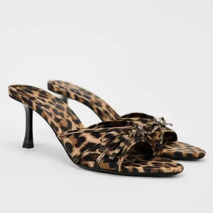 KITSIYA – Lace Mesh Bow Heeled Sandals for Women