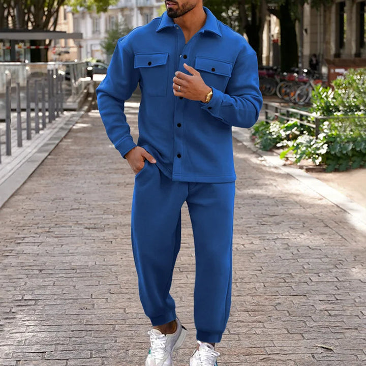 BUCKY – Men's Relaxed Fit Button-Up Two-Piece Set