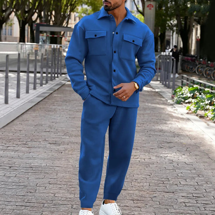 BUCKY – Men's Relaxed Fit Button-Up Two-Piece Set