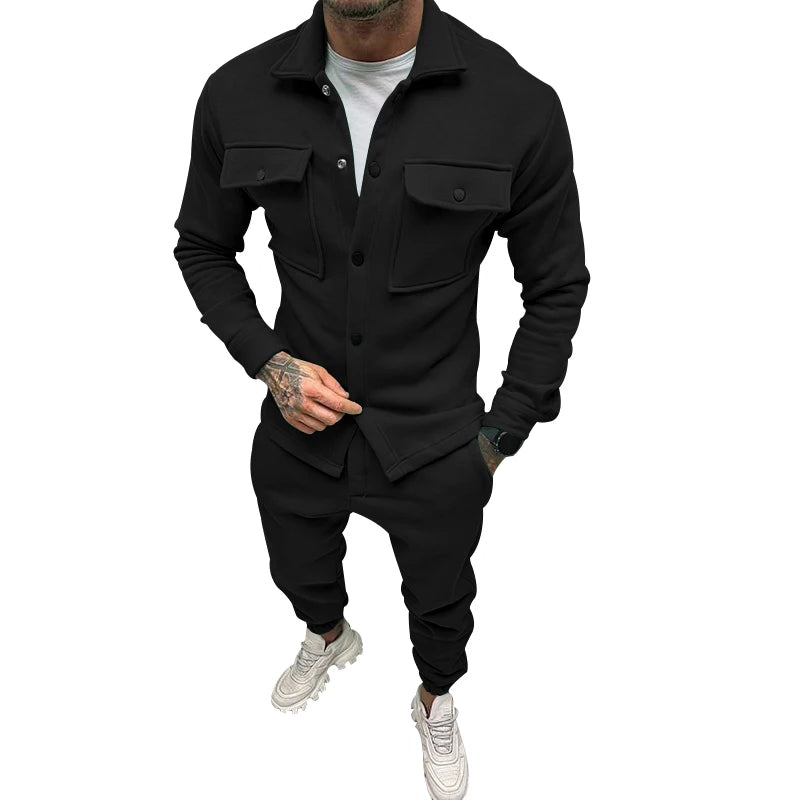 BUCKY – Men's Relaxed Fit Button-Up Two-Piece Set
