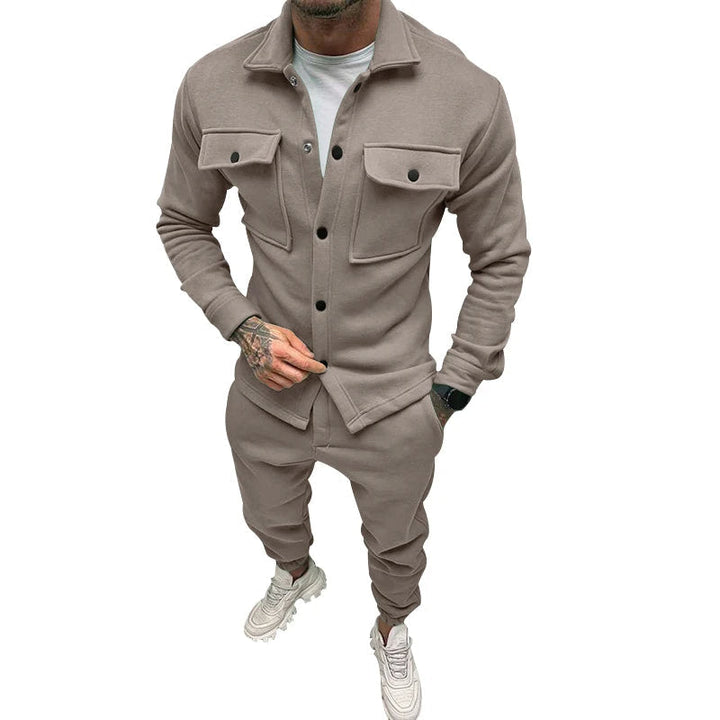 BUCKY – Men's Relaxed Fit Button-Up Two-Piece Set