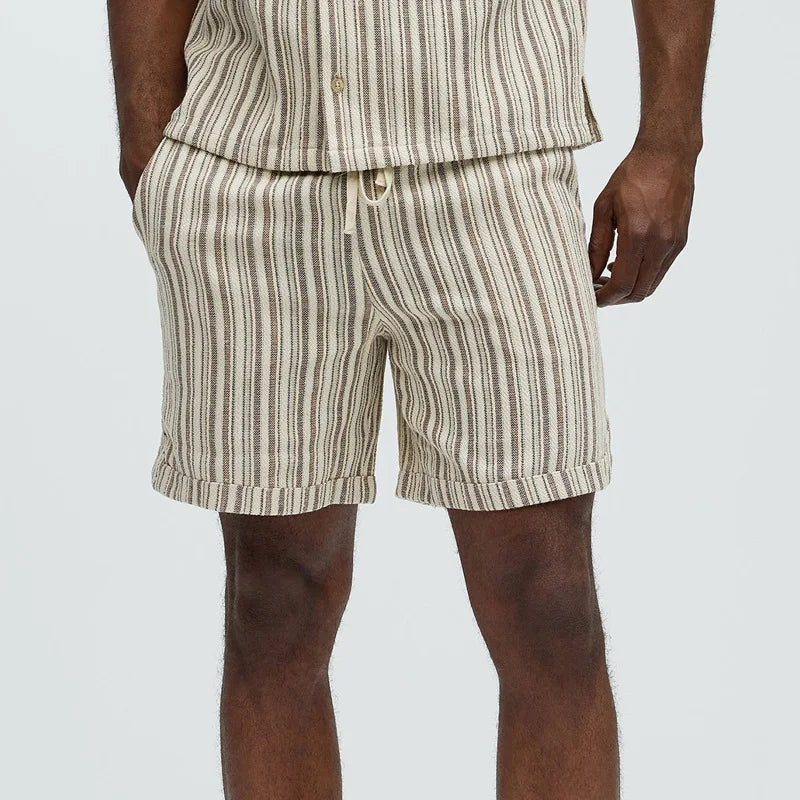 DION - Men's Vintage Striped Summer Knit Set
