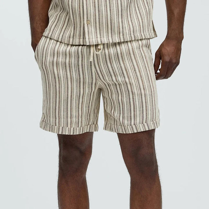 DION - Men's Vintage Striped Summer Knit Set