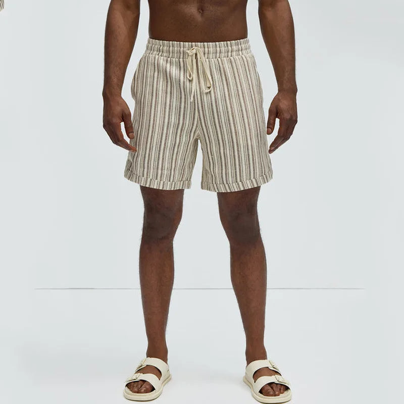 DION - Men's Vintage Striped Summer Knit Set