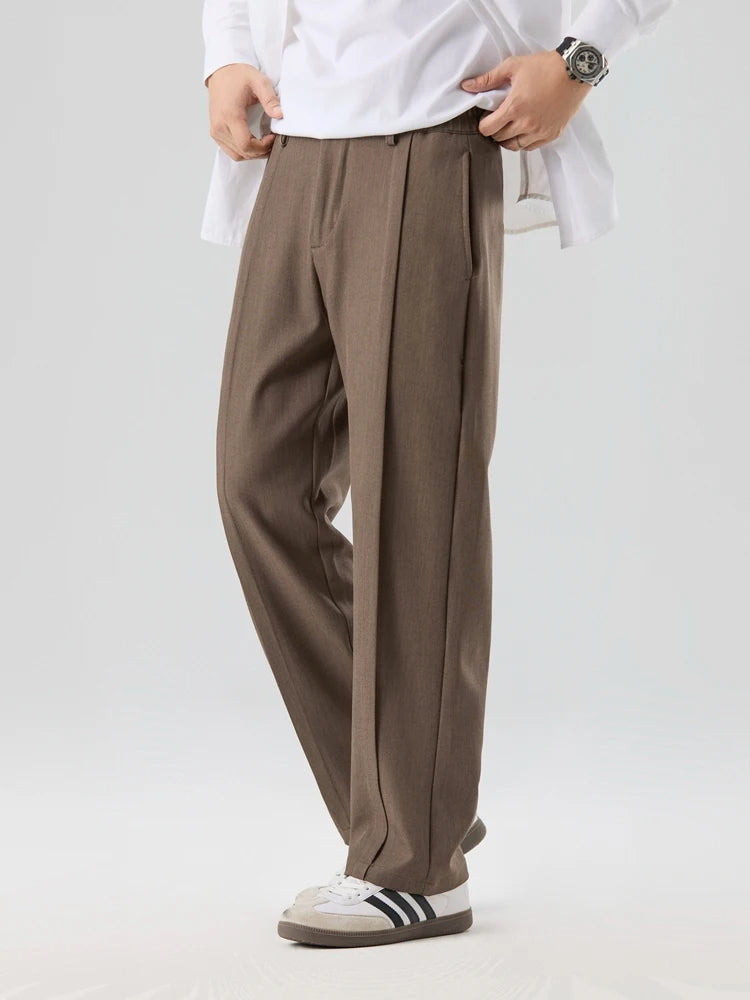 HUDSON – Wide-Leg Pleated Pants