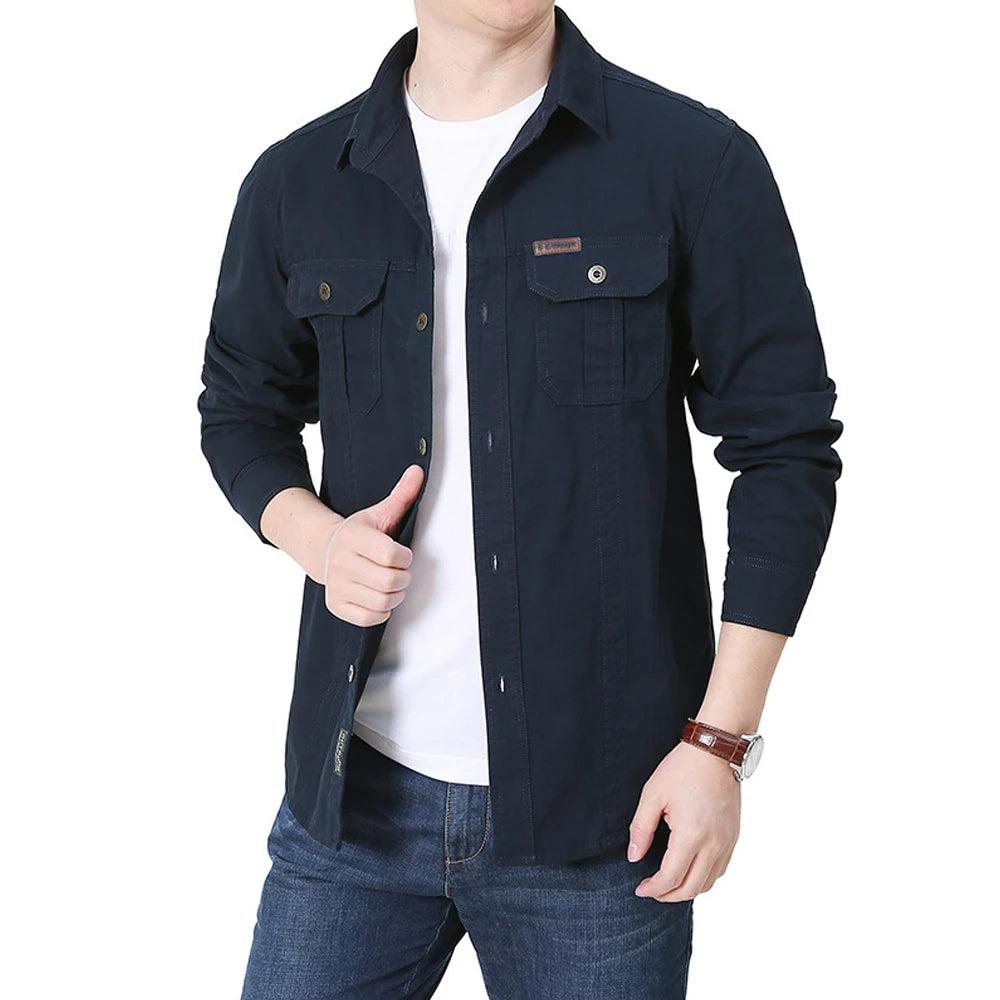 NJORD – Casual Long-Sleeve Cotton Shirt for Men