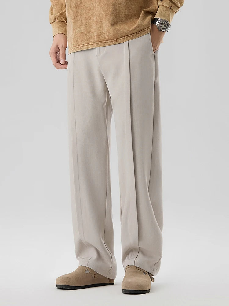 HUDSON – Wide-Leg Pleated Pants
