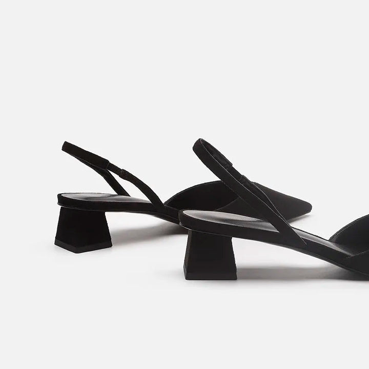 MIRELLE – Women's Minimalist Slingback Block Heel Sandals
