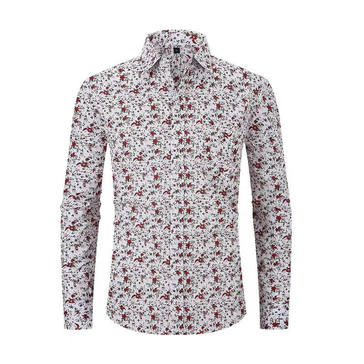 ZANETI - Men's Casual Floral Shirt