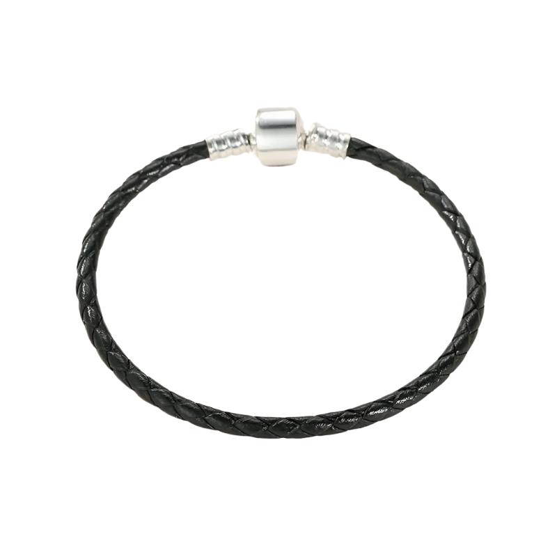 ELOWEN - Braided Leather & Sterling Silver Bracelet