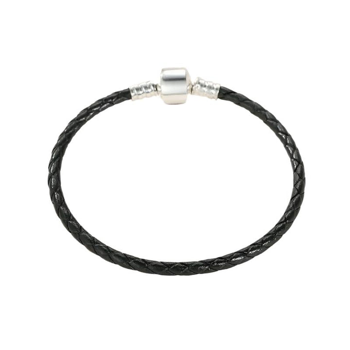 ELOWEN - Braided Leather & Sterling Silver Bracelet