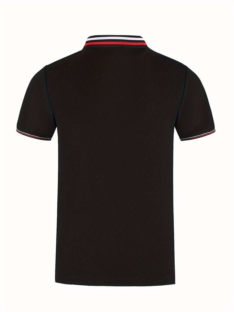 DASH - Men’s Striped Trim Polo Shirt