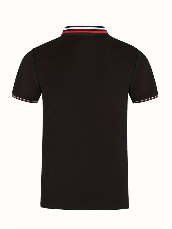 DASH - Men’s Striped Trim Polo Shirt