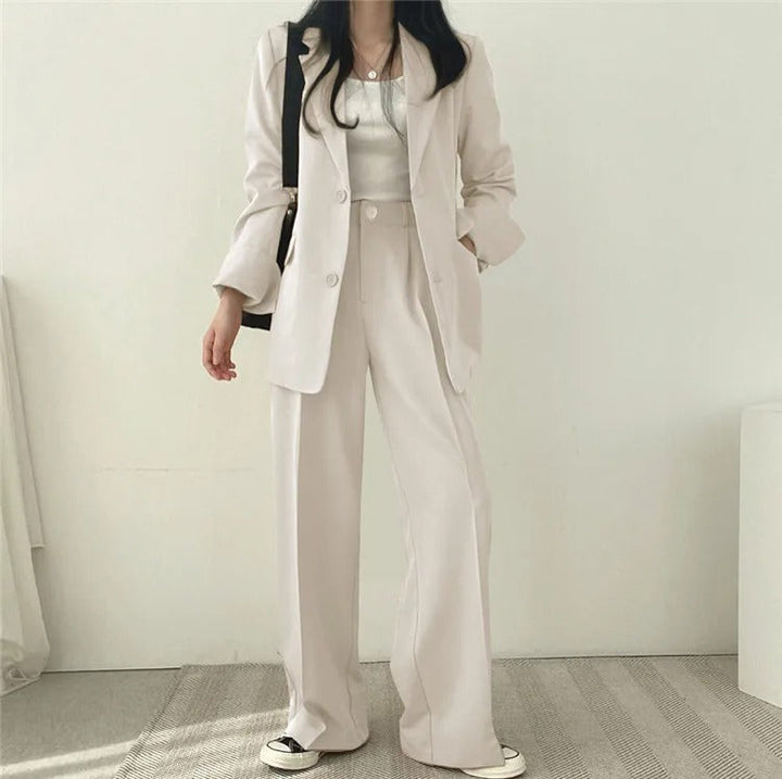 PLAIN – Women’s Blazer and Pants Two-Piece Set