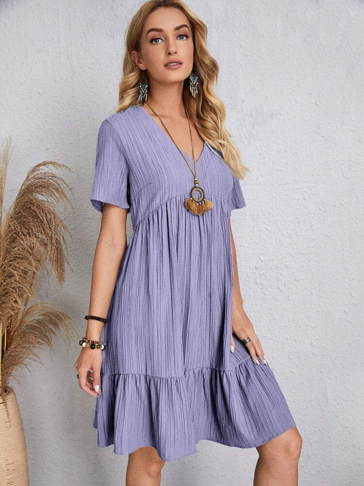 ROZALIA – V-neck midi dress