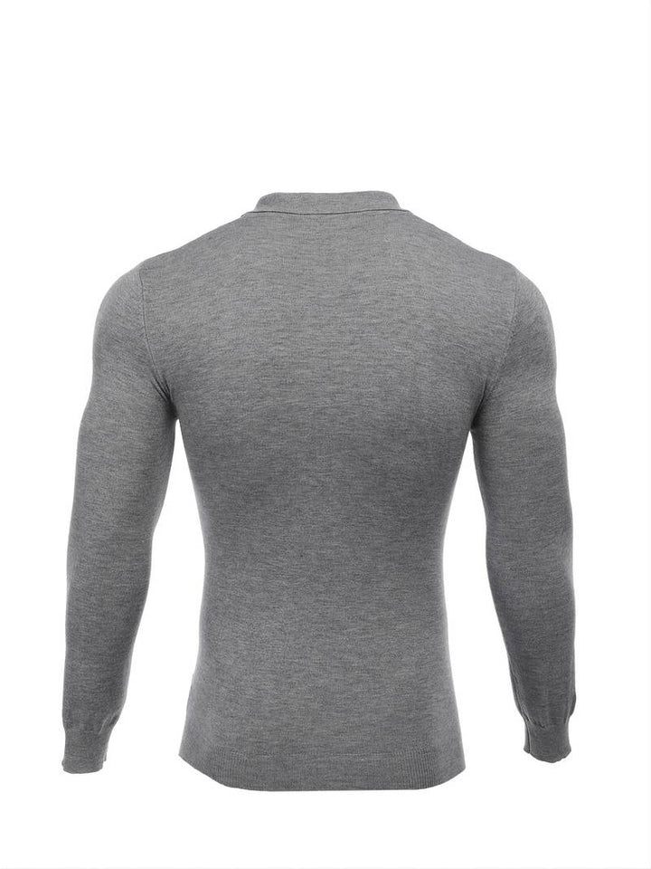 TAVIO – Men’s Zippered Polo Sweater