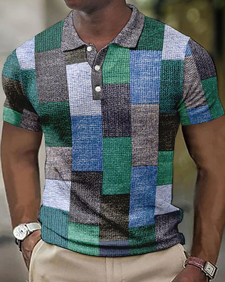 ORSON – Men's Vintage Checkered Polo Shirt