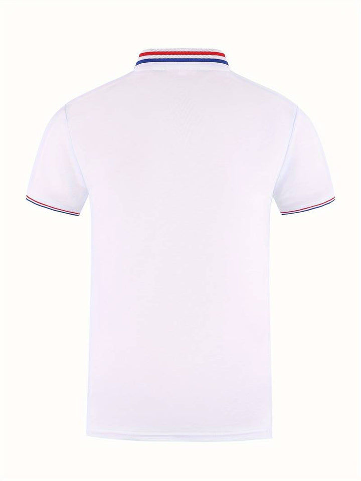 DASH - Men’s Striped Trim Polo Shirt
