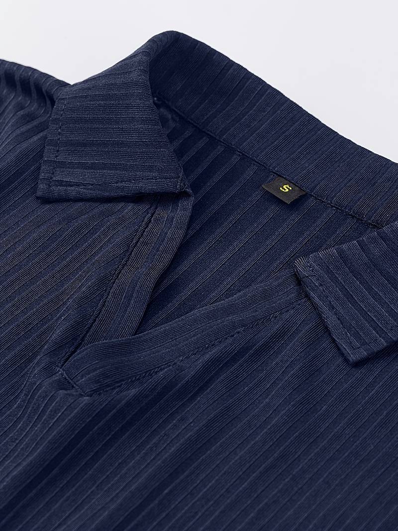 RIBBERY - Men's Ribbed Polo Shirt