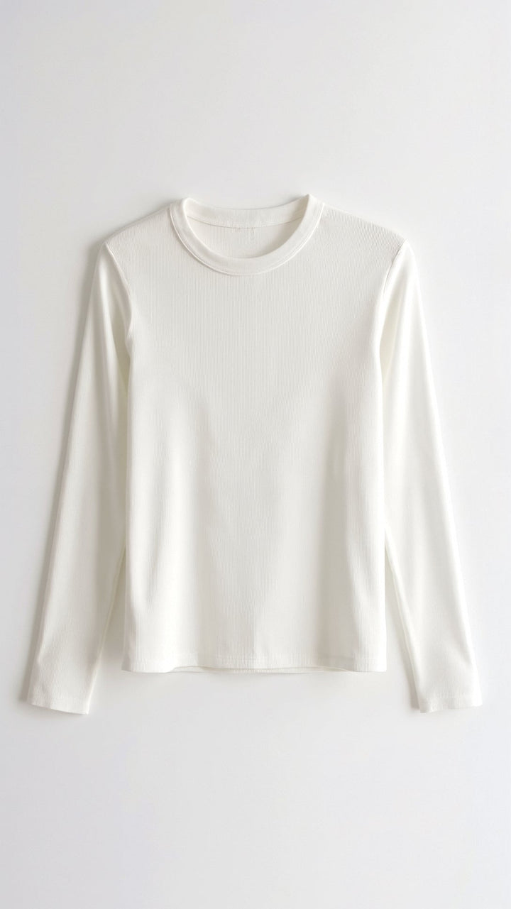 FIORA - Classic Ribbed Long-Sleeve Basic