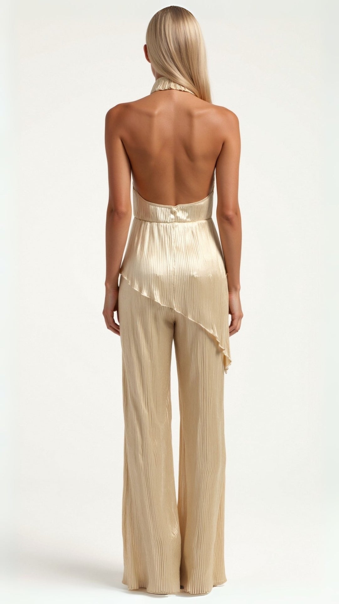 CORAY - Pleated Open-Back Outfit Set