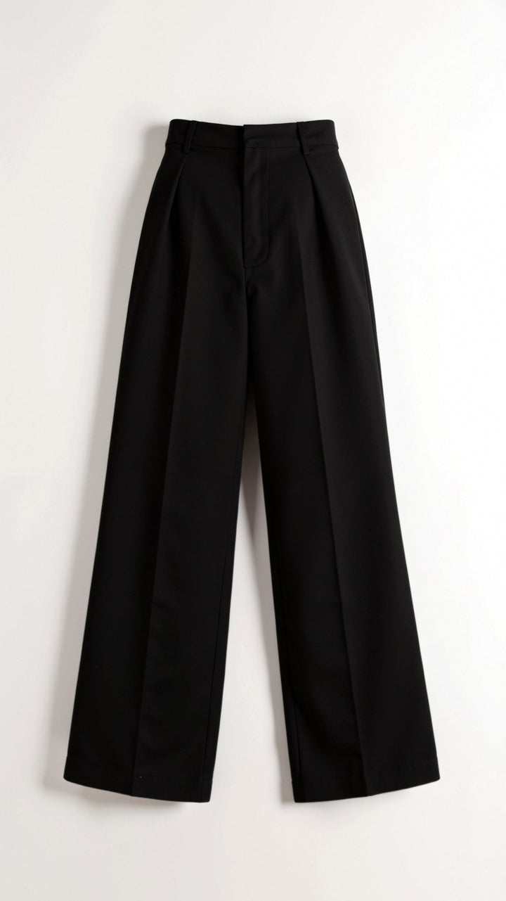 MARLOU - Classic High Waist Wide-Leg Pants