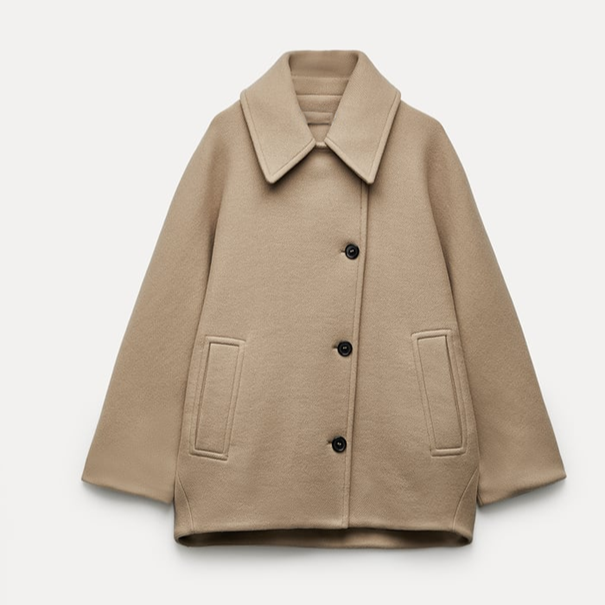 SIERRA - Women's Oversized Classic Wool-Blend Coat